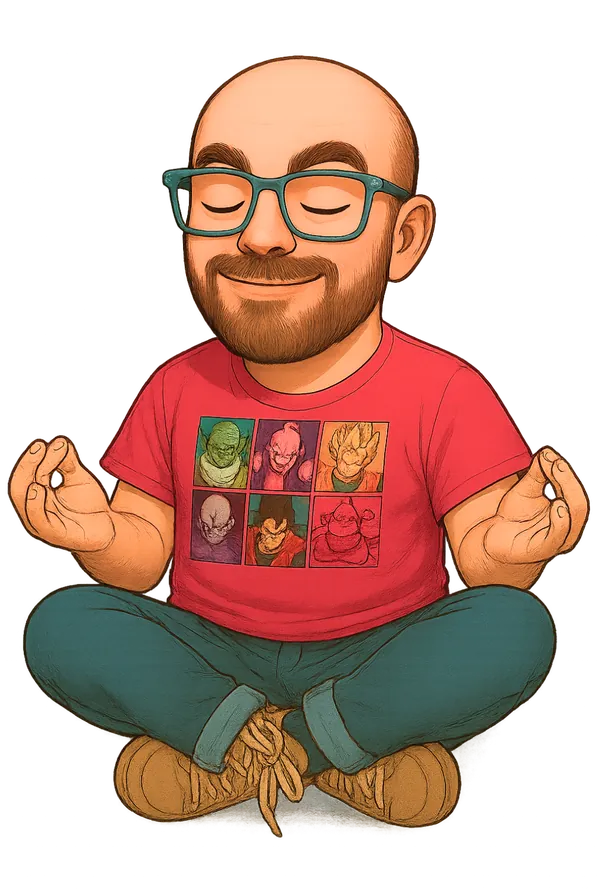 Avatar zen de Sébastien, assis en tailleur, les yeux fermés